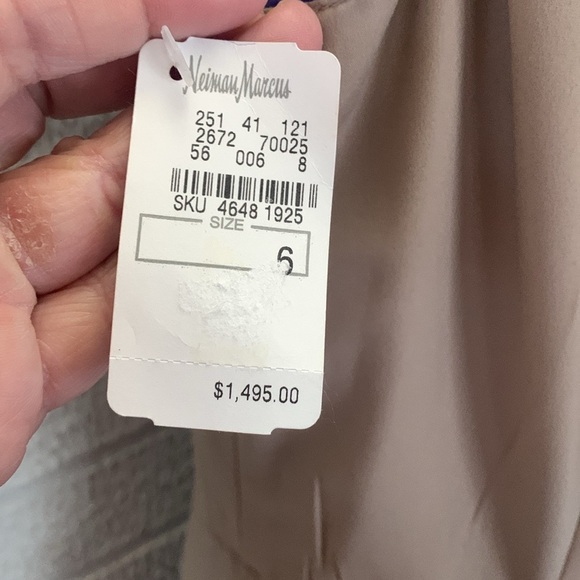 Lela Rose Silk Size 6 Dark Violet/Blue Striped Sleeveless Dress Faux Wrap Skirt - Picture 8 of 15